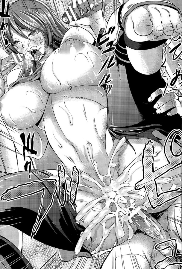 【エロ漫画】格闘家の女性が２穴中出しセックスで凌辱されてしまう【無料 エロ同人】(21)