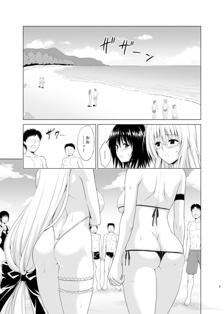 ティアーユちゃんはマイクロ水着でエロエロな格好でビーチを散歩【To LOVEる】(2)