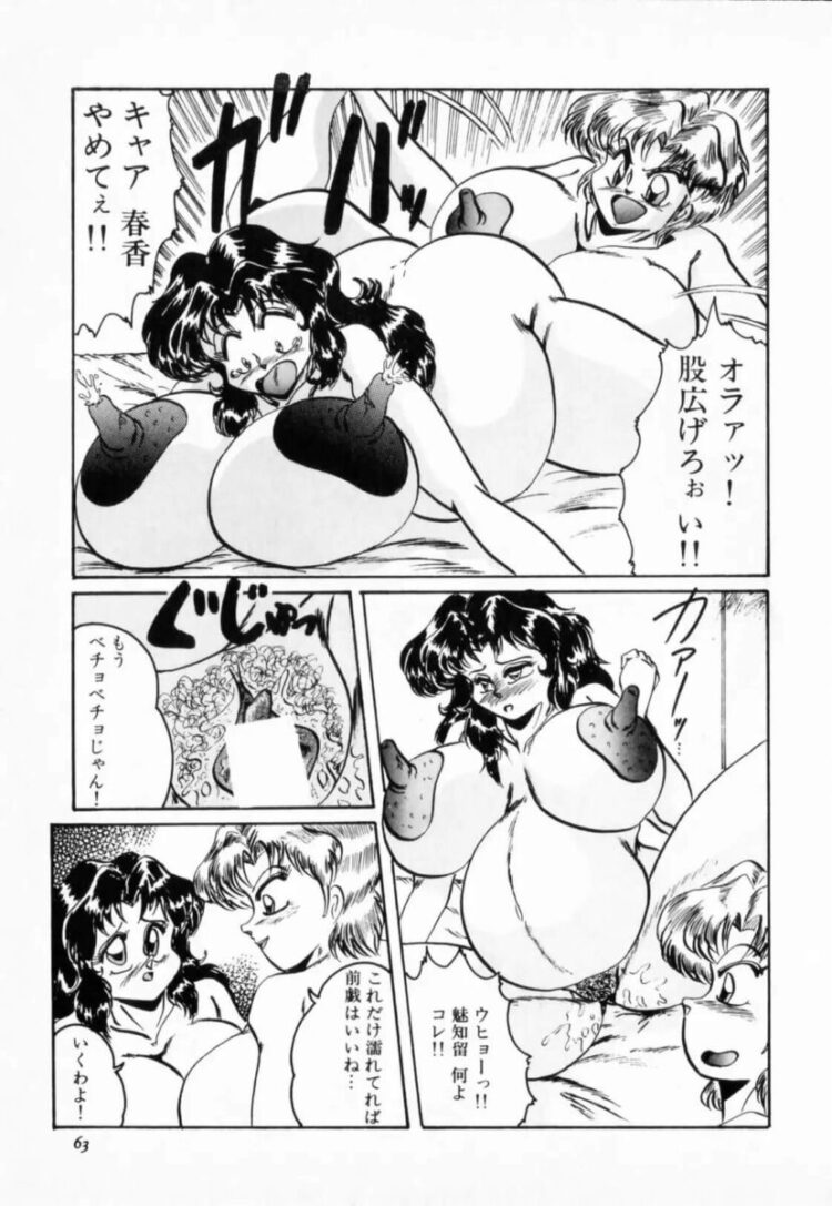 新しく購入したエロいブラジャーでふたなりレズ【エロ漫画】_(67)